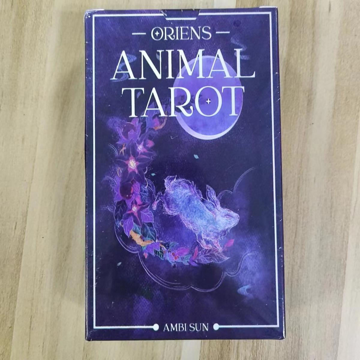 Tarot Cards Deck With Guidebook - 12x7 Cm Oriens tarocchi animali 78