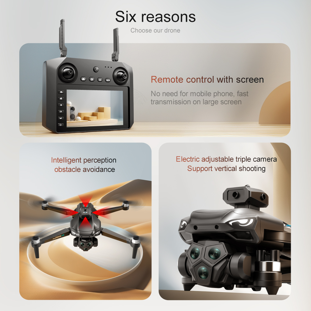 Fpv Brushless Rc Drone 4K - 2024 M33 RC Drone 4K Professinal