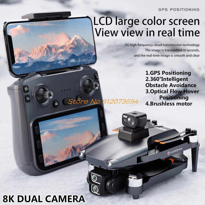 Fpv Brushless Rc Drone 4K - 8K EIS Anti Shake Brushless 5G