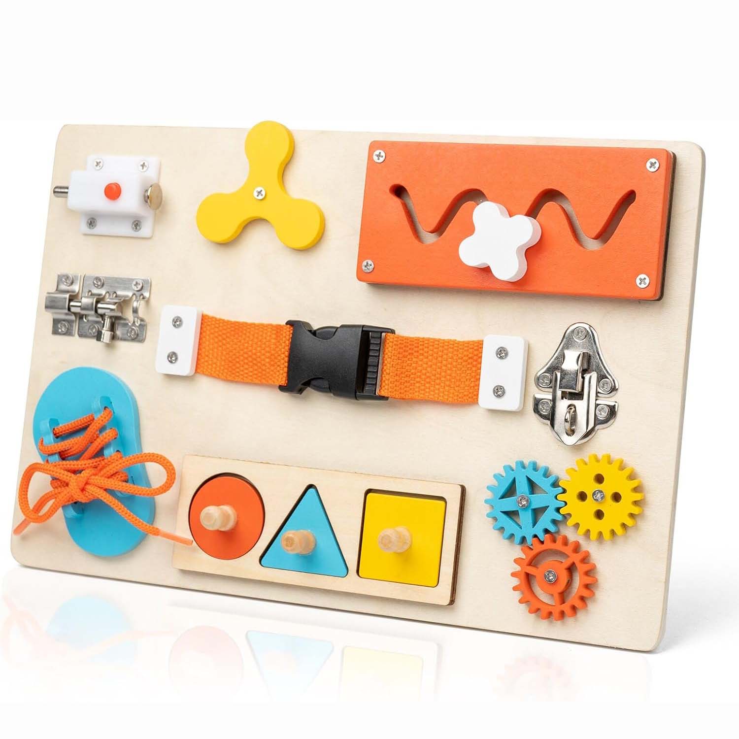 Montessori Wooden Busy Board Toddler - Tavola occupata Montessori per i più