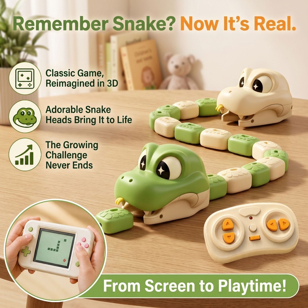 Educational Toys - Giocattolo Serpente Magico Telecomandato con Attacco