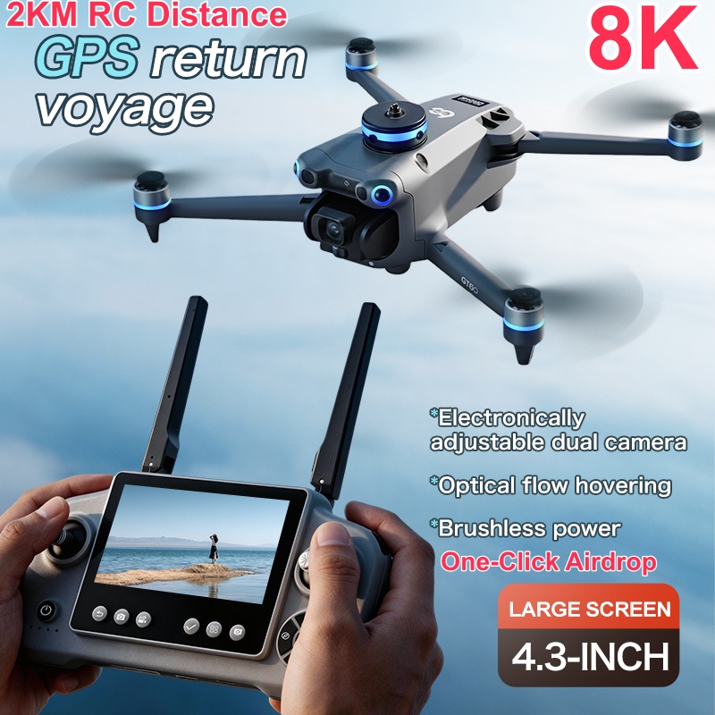 Fpv Brushless Rc Drone 4K - Drone RC 8K ESC con Schermo