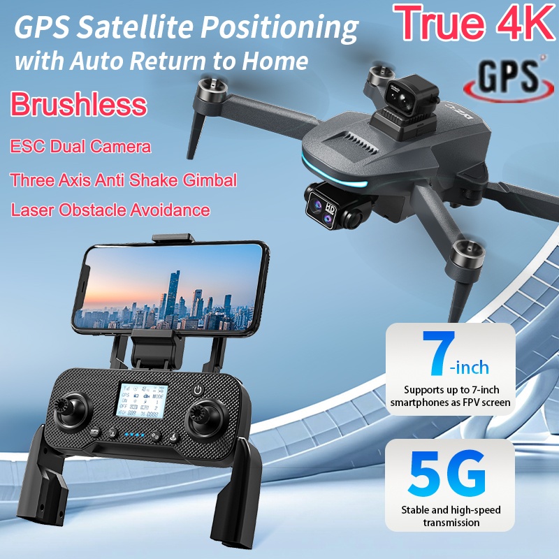 Drone RC con Gimbal a 3 Assi,  - Fpv Brushless Rc Drone 4K recensione e prezzo