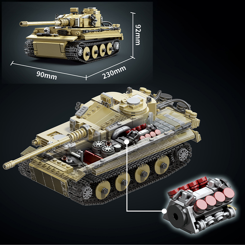 Set di Costruzioni Militari 10 - Lego Compatible Military Tank recensione e prezzo
