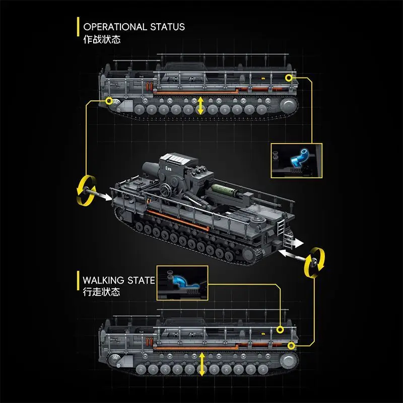 12GO 97026 4706 pz. Kit Costru - Lego Compatible Military Tank recensione e prezzo