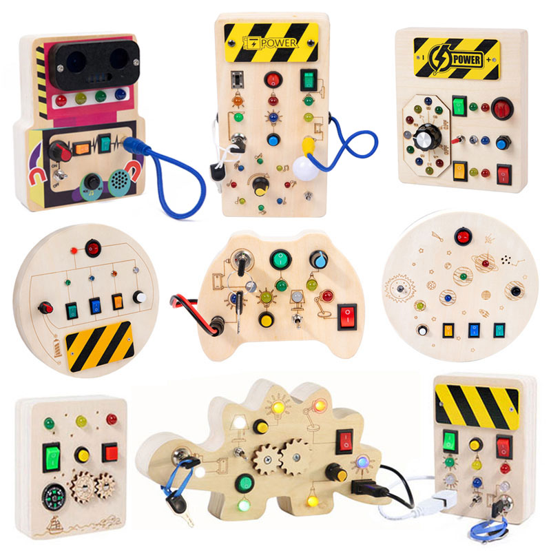 Giocattoli sensoriali da tavol - Montessori Wooden Busy Board Toddler recensione e prezzo