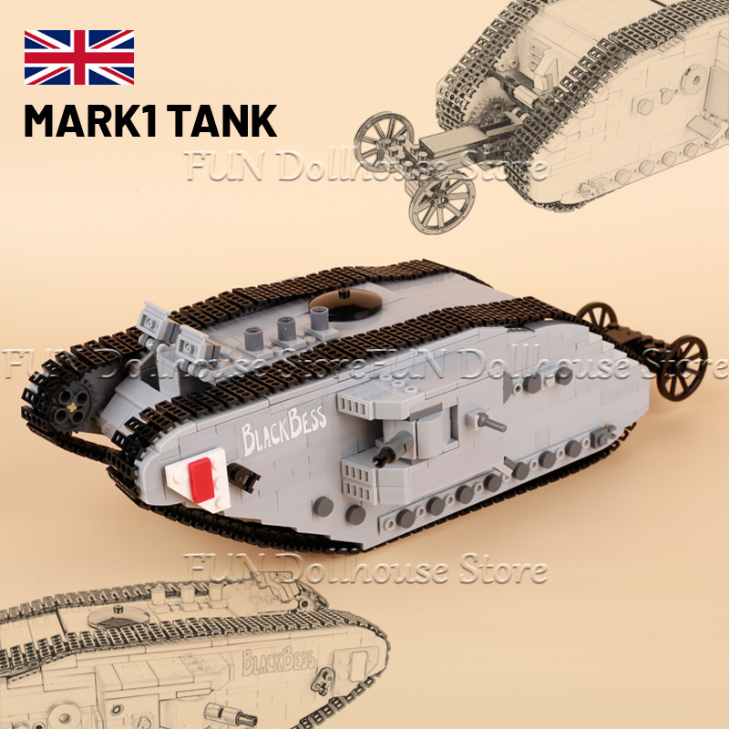 MOC Prima Guerra Mondiale Mili - Lego Compatible Military Tank recensione e prezzo
