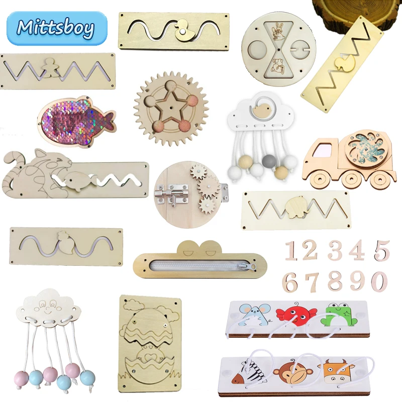 FAI DA TE Occupato Bordo Monte - Montessori Wooden Busy Board Toddler recensione e prezzo