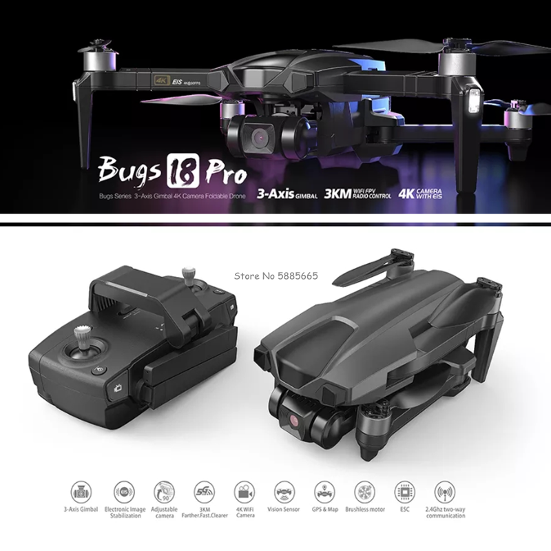 Professionale 4K GPS Ritorno F - Fpv Brushless Rc Drone 4K recensione e prezzo