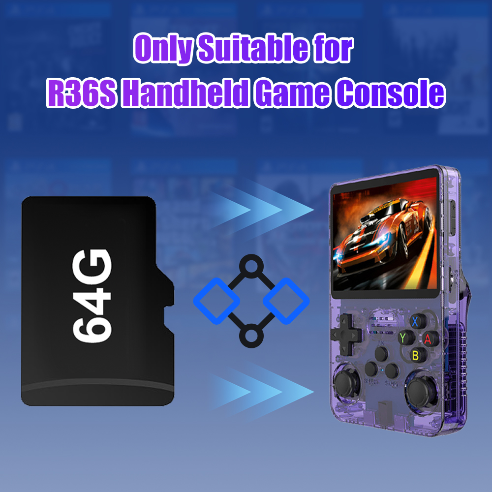 Scheda TF di gioco 64G per con - Retro Handheld Game Console R36S recensione e prezzo