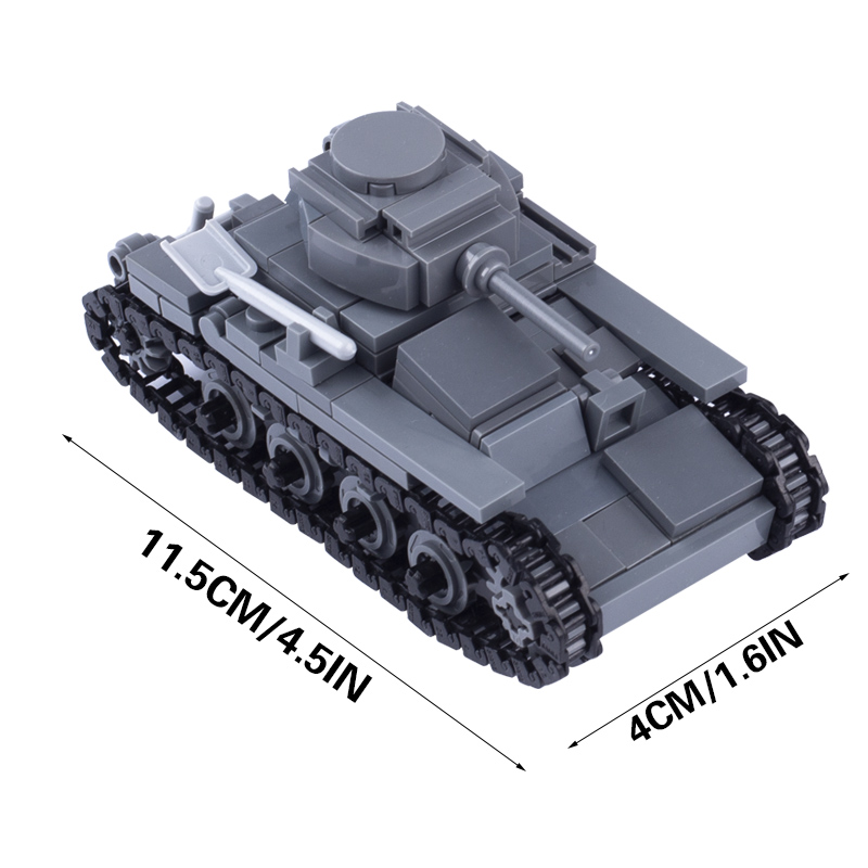 WW2 giappone serbatoio militar - Lego Compatible Military Tank recensione e prezzo