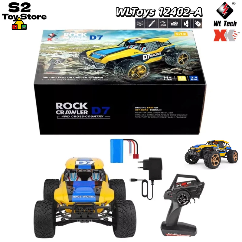 Wltoys 12402-A D7 Rock Crawler - Rc Drift Car 1 24 Scale 4Wd recensione e prezzo